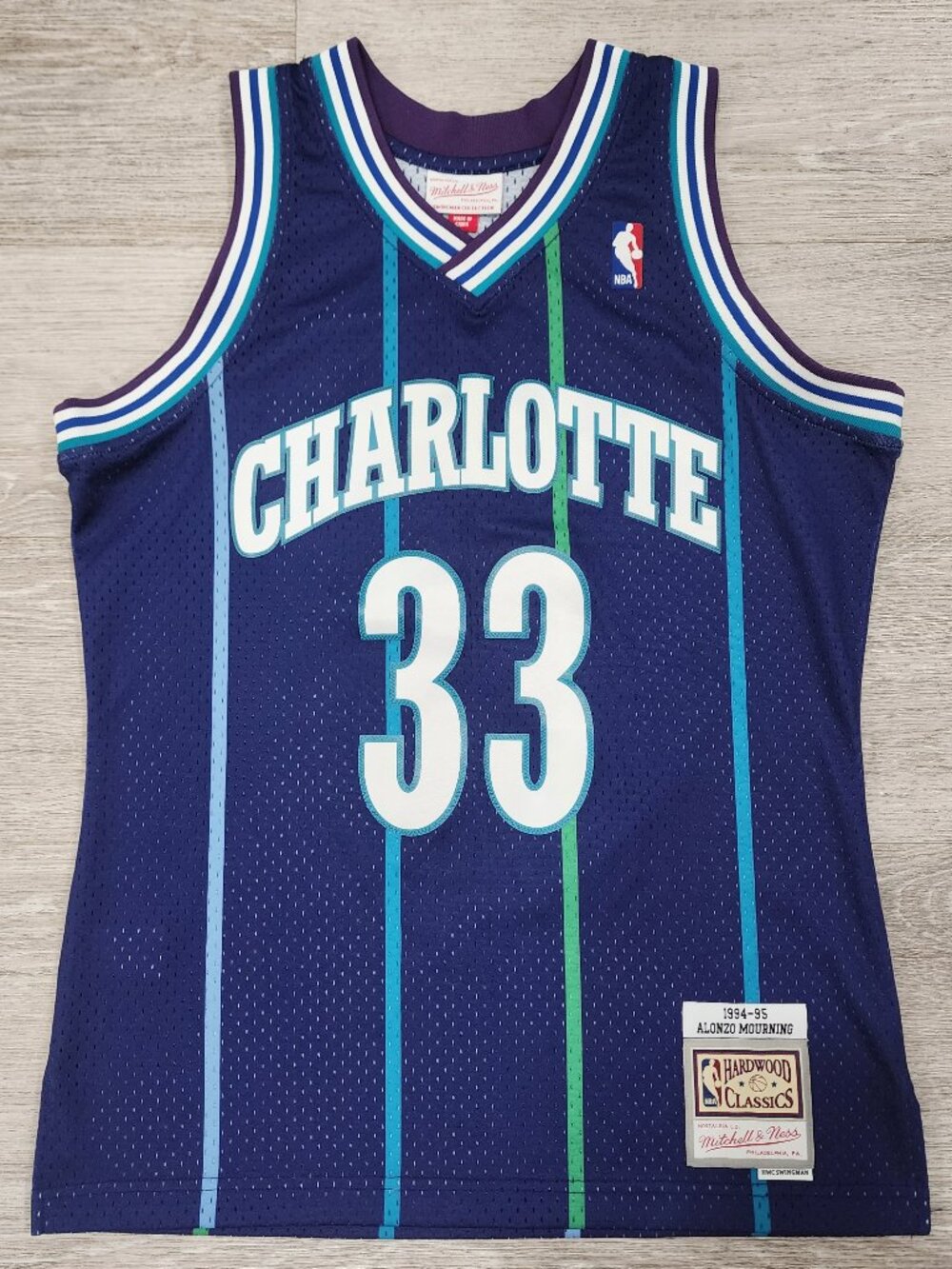 Mitchell&Ness Hardwood Classics Alonzo Mourning #33 94-95 Swingman Jersey Men M